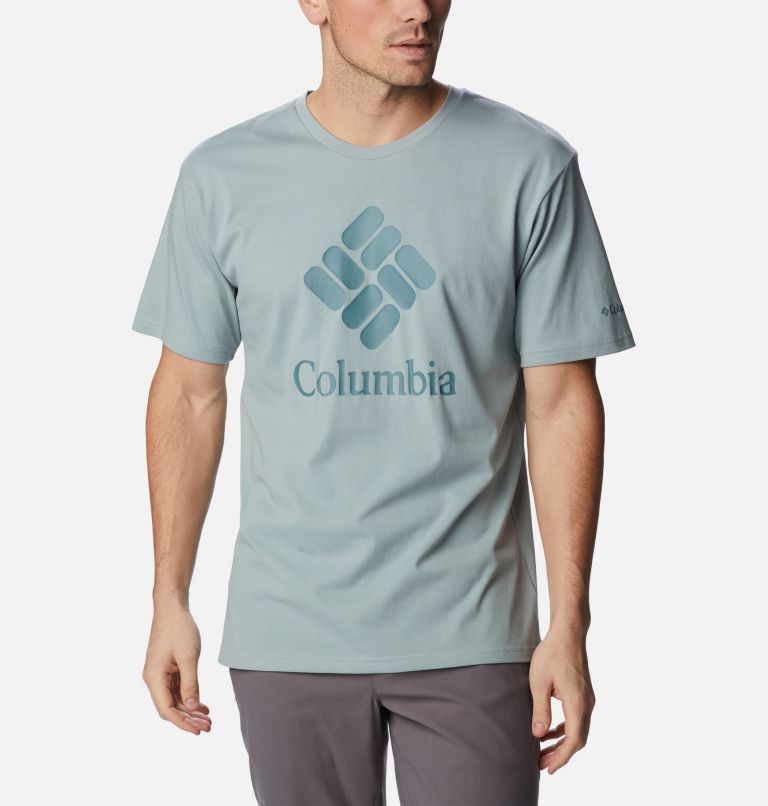 Thumbnail: Camiseta estampada Pacific Crossing II para hombre, Color: Niagara, CSC Stacked Logo Graphic, image 1