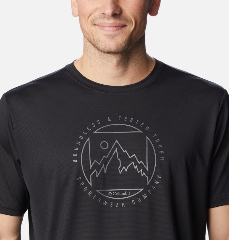 Camiseta técnica Ice Lake para hombre, Color: Black, Boundless HD Graphic, image 4
