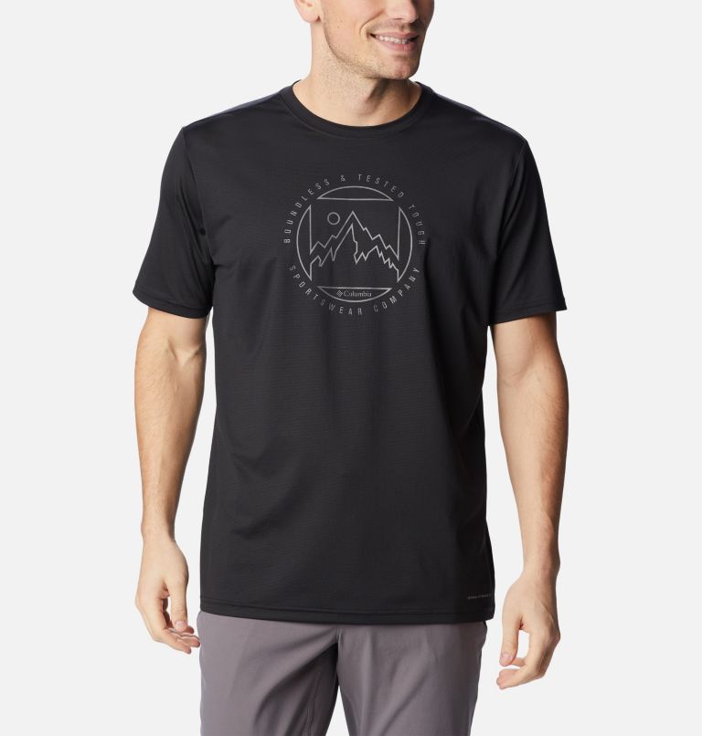 Camiseta técnica Ice Lake para hombre, Color: Black, Boundless HD Graphic, image 1