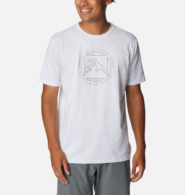 M Ice Lake SS Tee | 100 | S, Color: White, Boundless HD Graphic, image 1