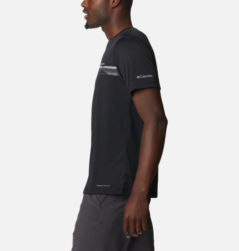 Men's Columbia Hike Technical Graphic T-Shirt, Color: Black, Streamlined Graphic, image 3