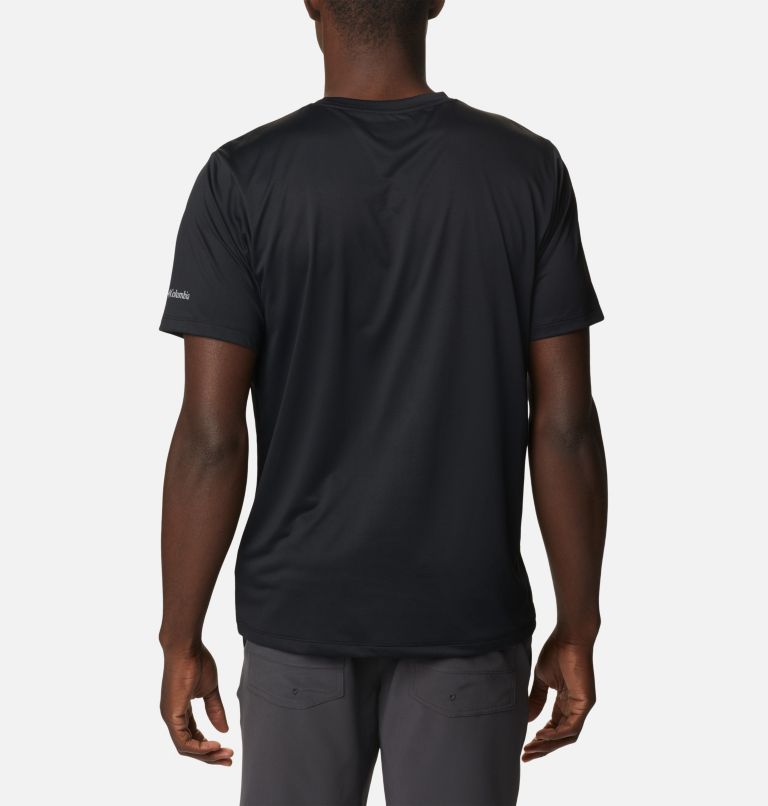 Men's Columbia Hike Technical Graphic T-Shirt, Color: Black, Streamlined Graphic, image 2