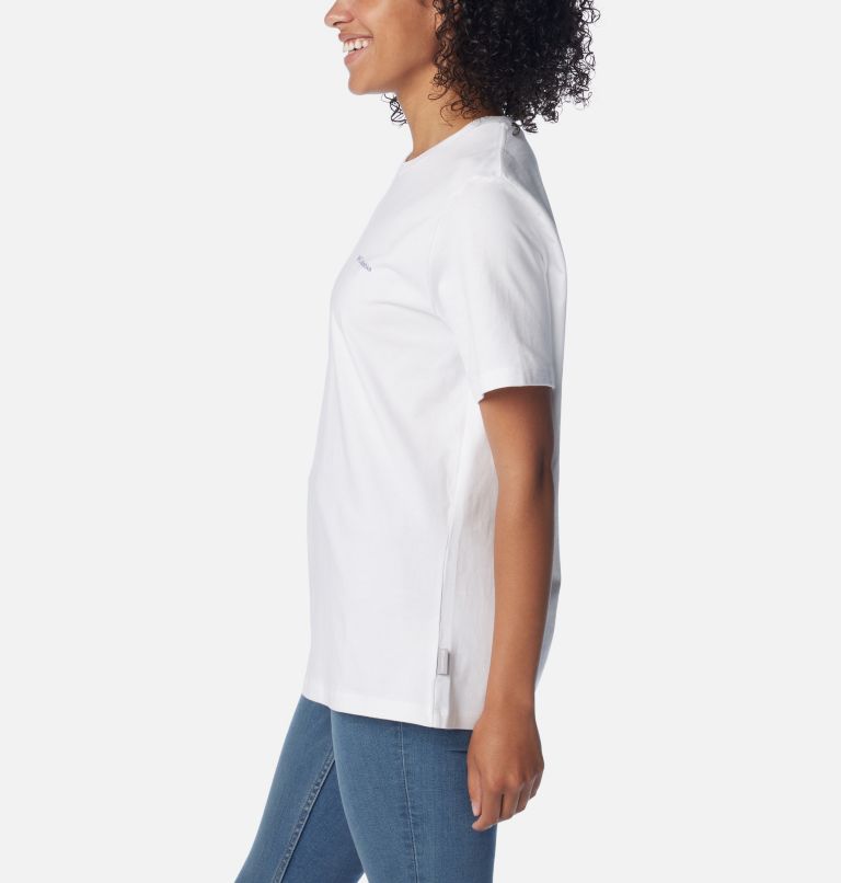 T-shirt à manches courtes avec logo Boundless Beauty pour femme, Color: White, Simple Gorge, image 3