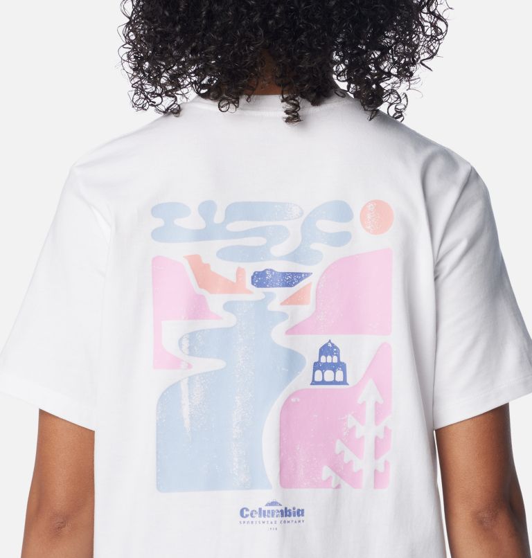 Women's Boundless Beauty Graphic T-Shirt, Color: White, Simple Gorge, image 5