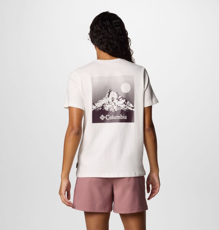 Camiseta estampada Boundless Beauty para mujer, Color: Sea Salt, Linear View, image 1