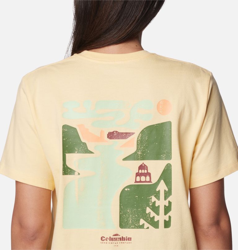Women's Boundless Beauty Graphic T-Shirt, Color: Sunkissed, Simple Gorge, image 5