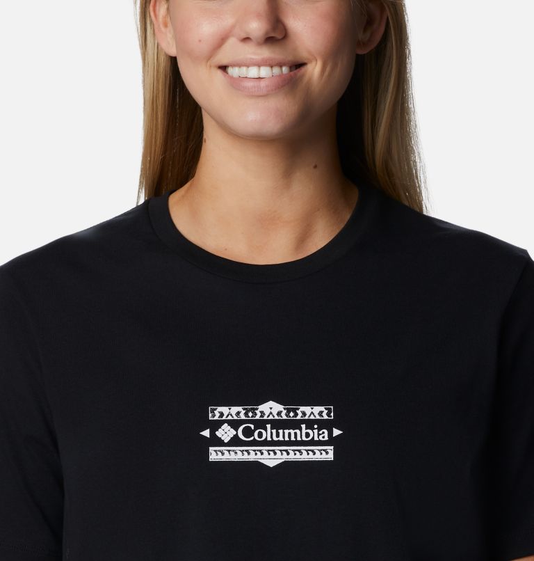 Thumbnail: Women’s Boundless Beauty T-Shirt, Color: Black, Bordered Beauty Graphic, image 4