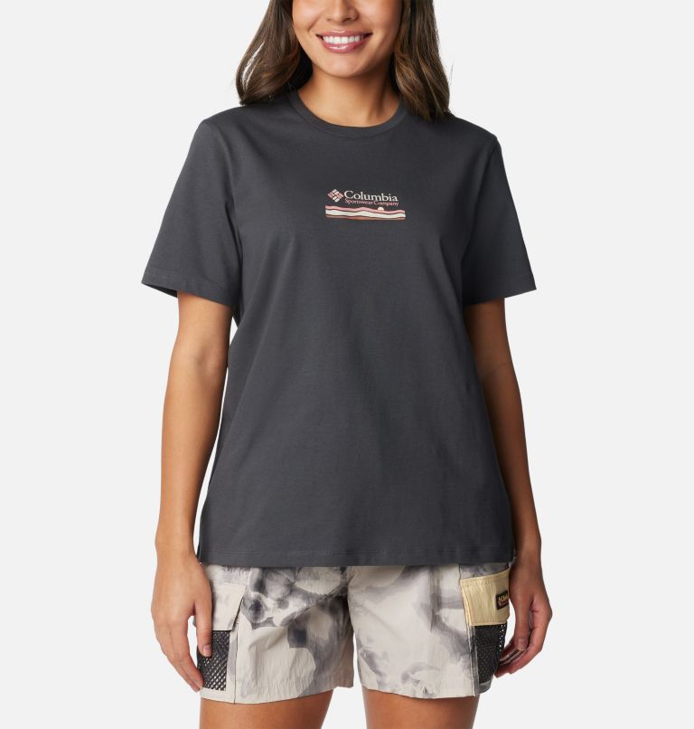 Women's Boundless Beauty T-Shirt, Color: Shark, Heritage, image 2