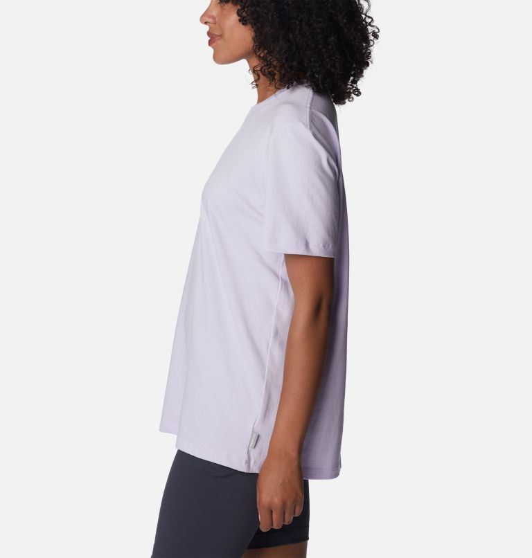 Women's Boundless Beauty T-Shirt, Color: Purple Tint, Rhodies PDX Graphic, image 3