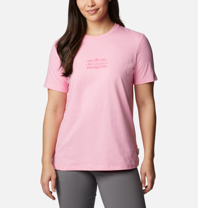 Boundless Beauty SS Tee | 679 | M, Color: Wild Rose, Bordered Beauty Graphic, image 1