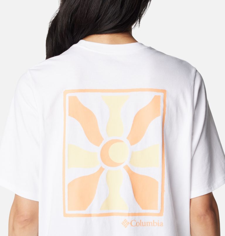 Thumbnail: T-shirt graphique North Cascades pour femmes, Color: White, Wavy Rays, image 5