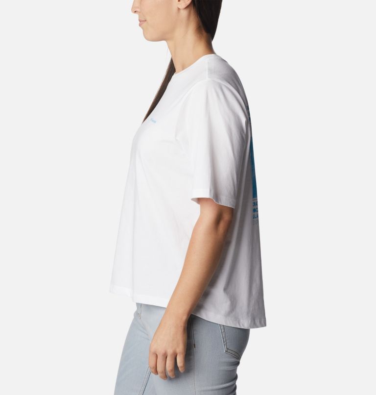 Thumbnail: Camiseta estampada North Cascades para mujer, Color: White, Explore NP Graphic, image 3