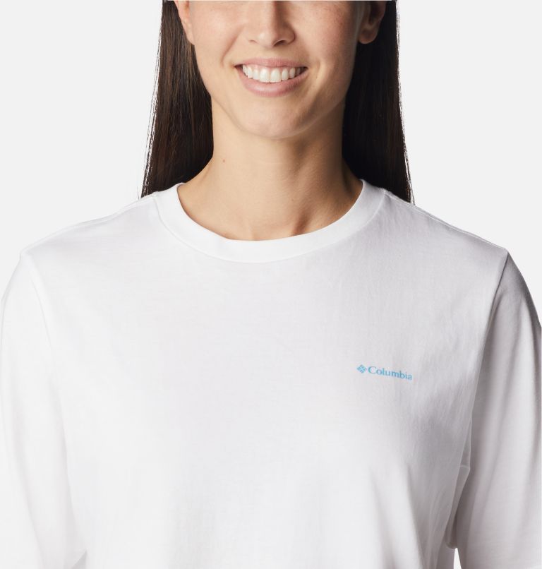 Thumbnail: Camiseta estampada North Cascades para mujer, Color: White, Explore NP Graphic, image 4