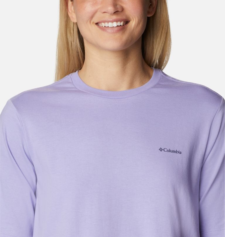 Women's North Cascades Graphic T-Shirt, Color: Frosted Purple, Explore NP Graphic, image 4