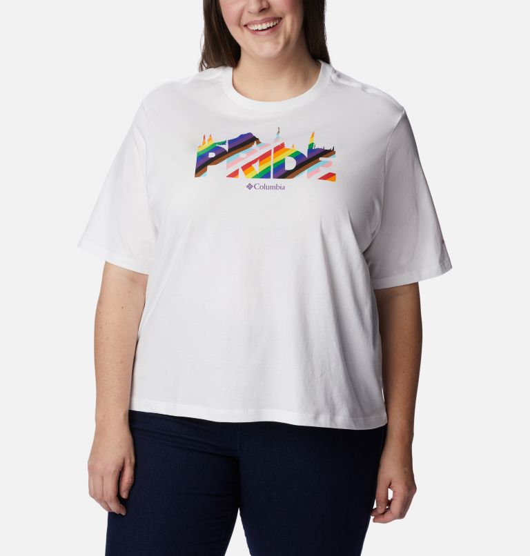 Women's Wild Places T-Shirt - Plus, Color: White, Outdoorsy Pride, image 1