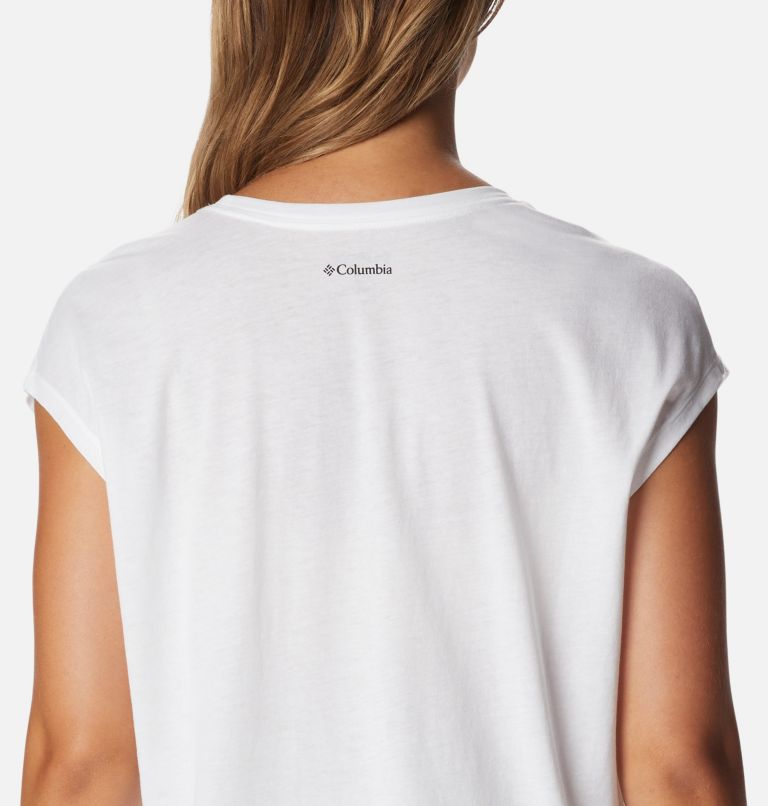 Bluebird Days Modern SS Tee, Color: White, Meditation Isle Graphic, image 5