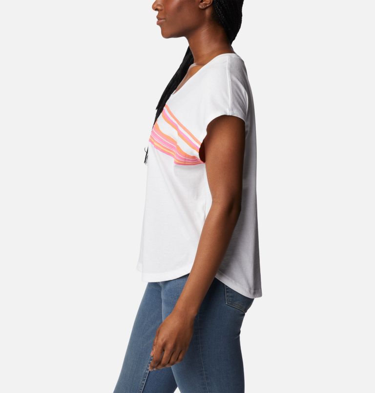 Bluebird Days Modern SS Tee, Color: White, Peaceful Perspective Graphic, image 3