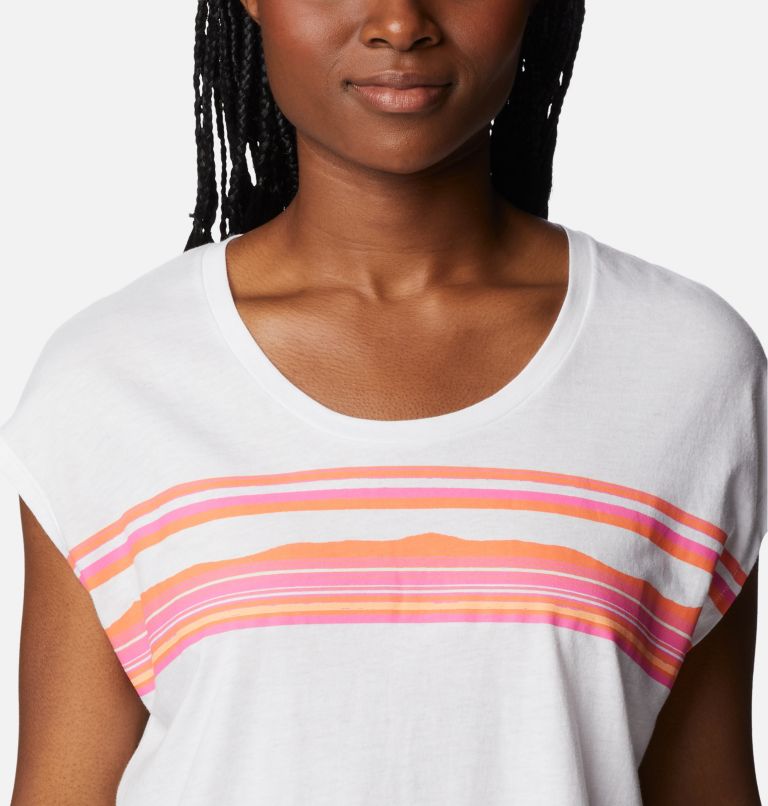 Bluebird Days Modern SS Tee, Color: White, Peaceful Perspective Graphic, image 4