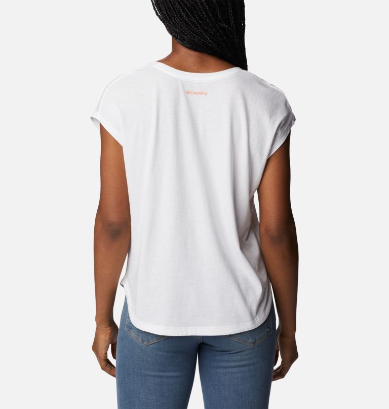 Bluebird Days Modern SS Tee, Color: White, Peaceful Perspective Graphic, image 2