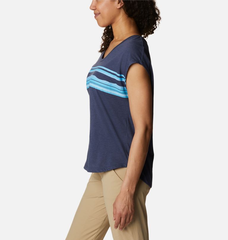 Bluebird Days Modern SS Tee | 466 | XS, Color: Nocturnal Hthr, Peaceful Perspective Grx, image 3