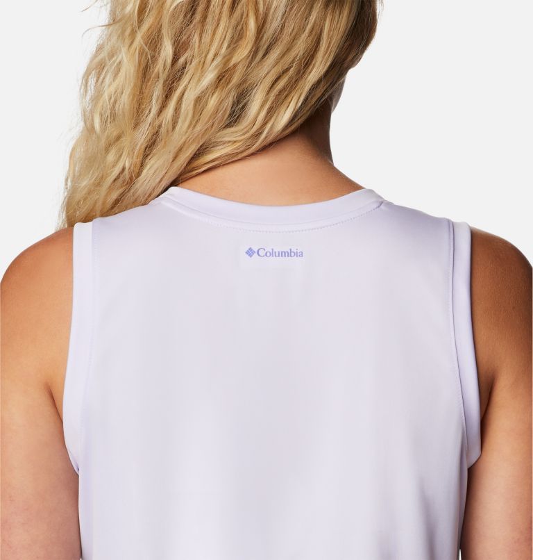 Women’s Fork Stream Graphic Tank, Color: Purple Tint, Inverted Band Graphic, image 5