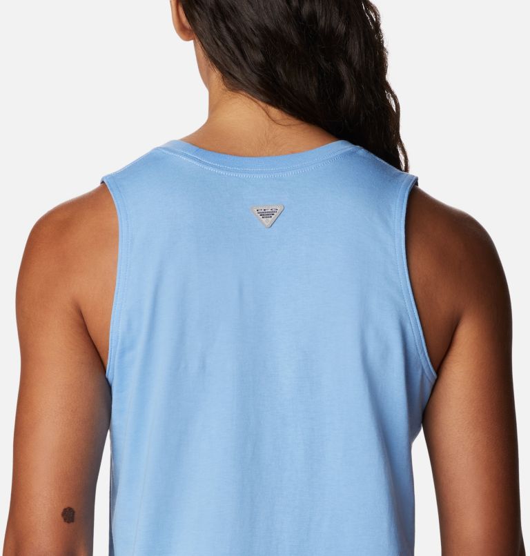 Bramley Bay Tank | 455 | XS, Color: Agate Blue, Palapa Palms Graphic, image 5