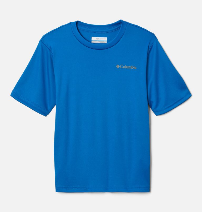 Boys' Grizzly Ridge Back Graphic T-Shirt, Color: Bright Indigo, CSC Est Tough Graphic, image 2