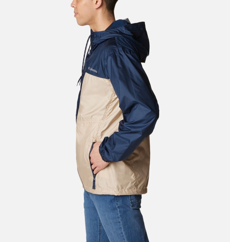 Trail Traveler Windbreaker | 272 | M, Color: Ancient Fossil, Collegiate Navy, image 3