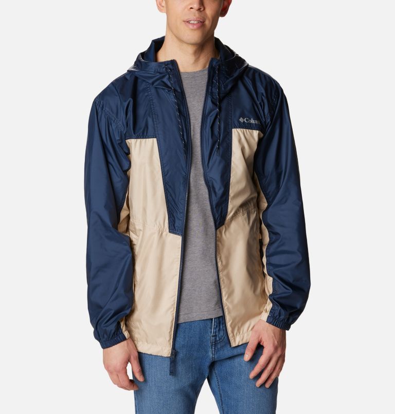 Trail Traveler Windbreaker | 272 | M, Color: Ancient Fossil, Collegiate Navy, image 8
