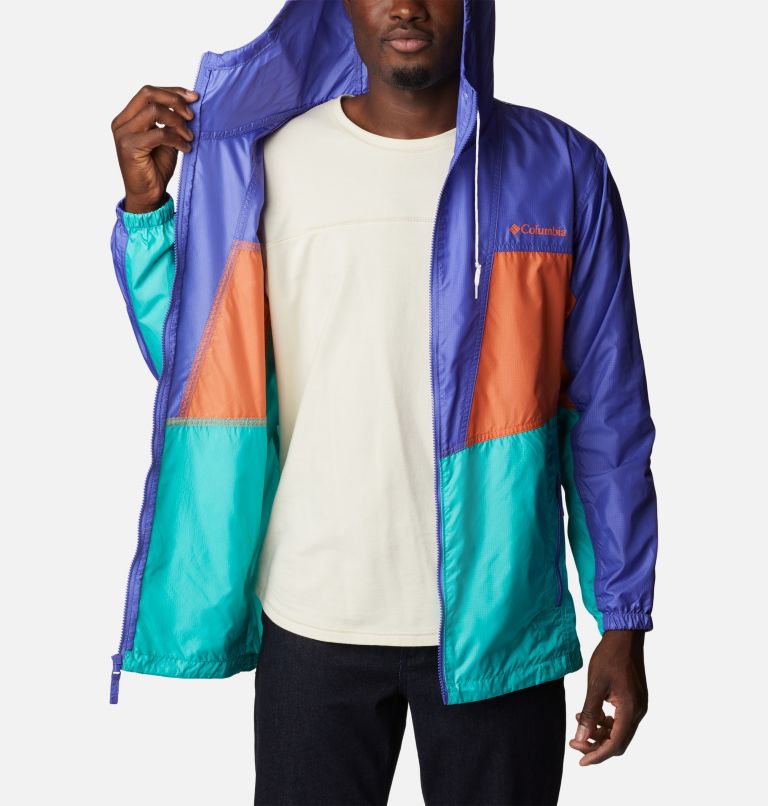 Bright colored outlet windbreaker