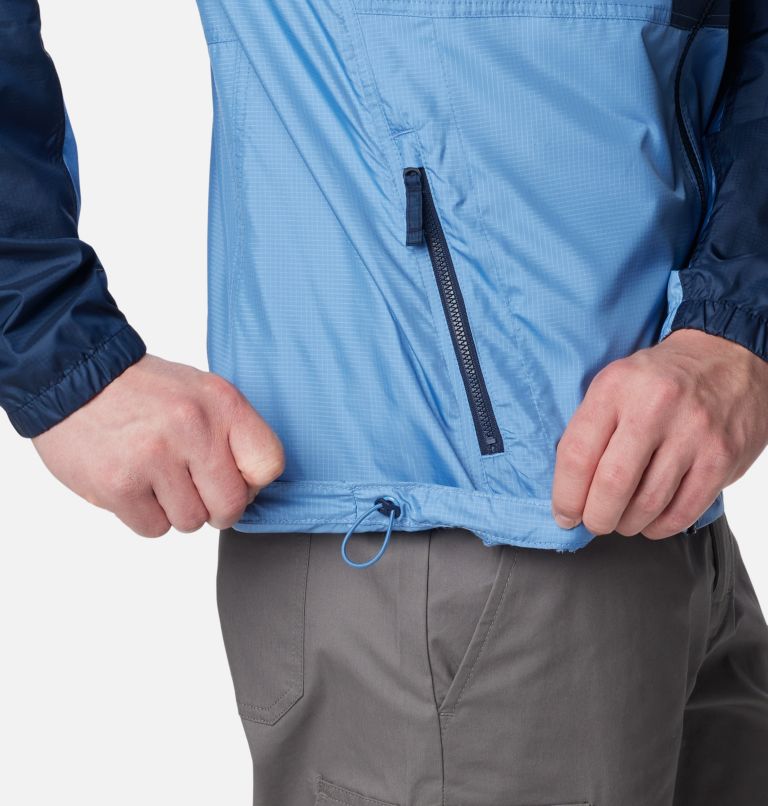 Men's Trail Traveler Windbreaker, Color: Skyler, Collegiate Navy, image 6