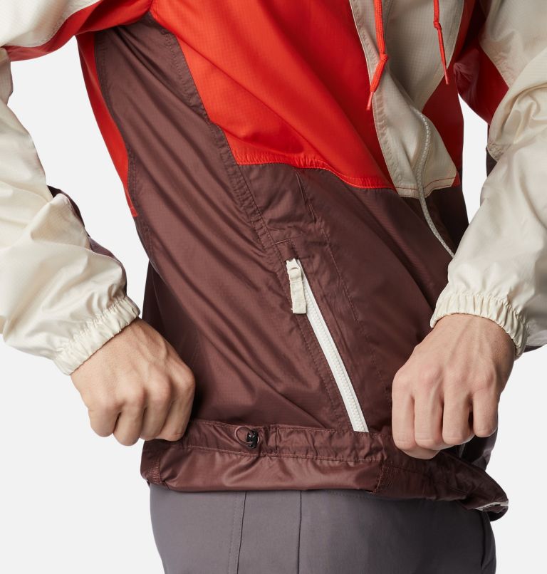 Trail Traveler Windbreaker, Color: Light Raisin, Spicy, Chalk, image 6