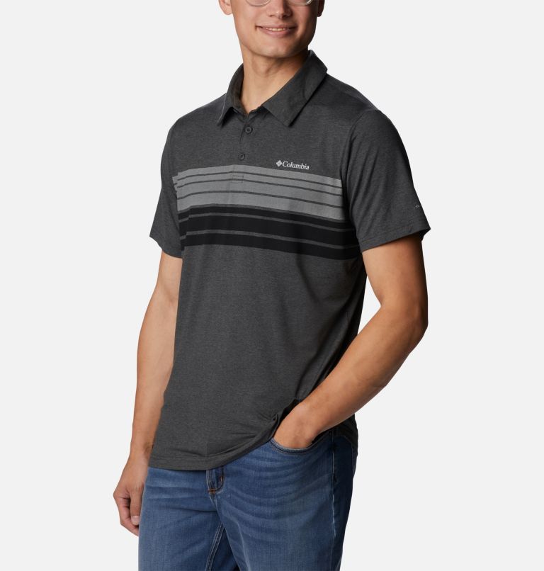 Polo original Tech Trail Homme - Grandes tailles, Color: Shark Heather, image 5