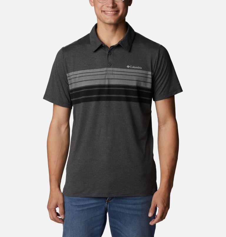 Polo original Tech Trail Homme - Grandes tailles, Color: Shark Heather, image 1