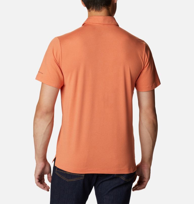 Tech Trail Novelty Polo | 849 | 3XT, Color: Desert Orange Heather Stripe, image 2