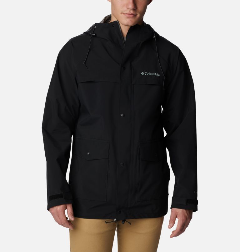 Men's IBEX II Waterproof Jacket, Color: Black, image 1