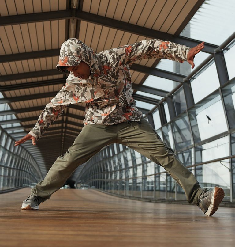 Men's IBEX II Waterproof Jacket, Color: Ancient Fossil Floriculture Print, image 7