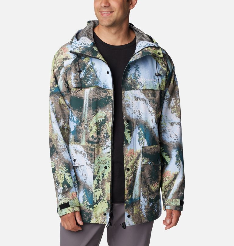 Manteau imperméable Ibex II Homme, Color: Napa Green Chasing Falls Print, image 7