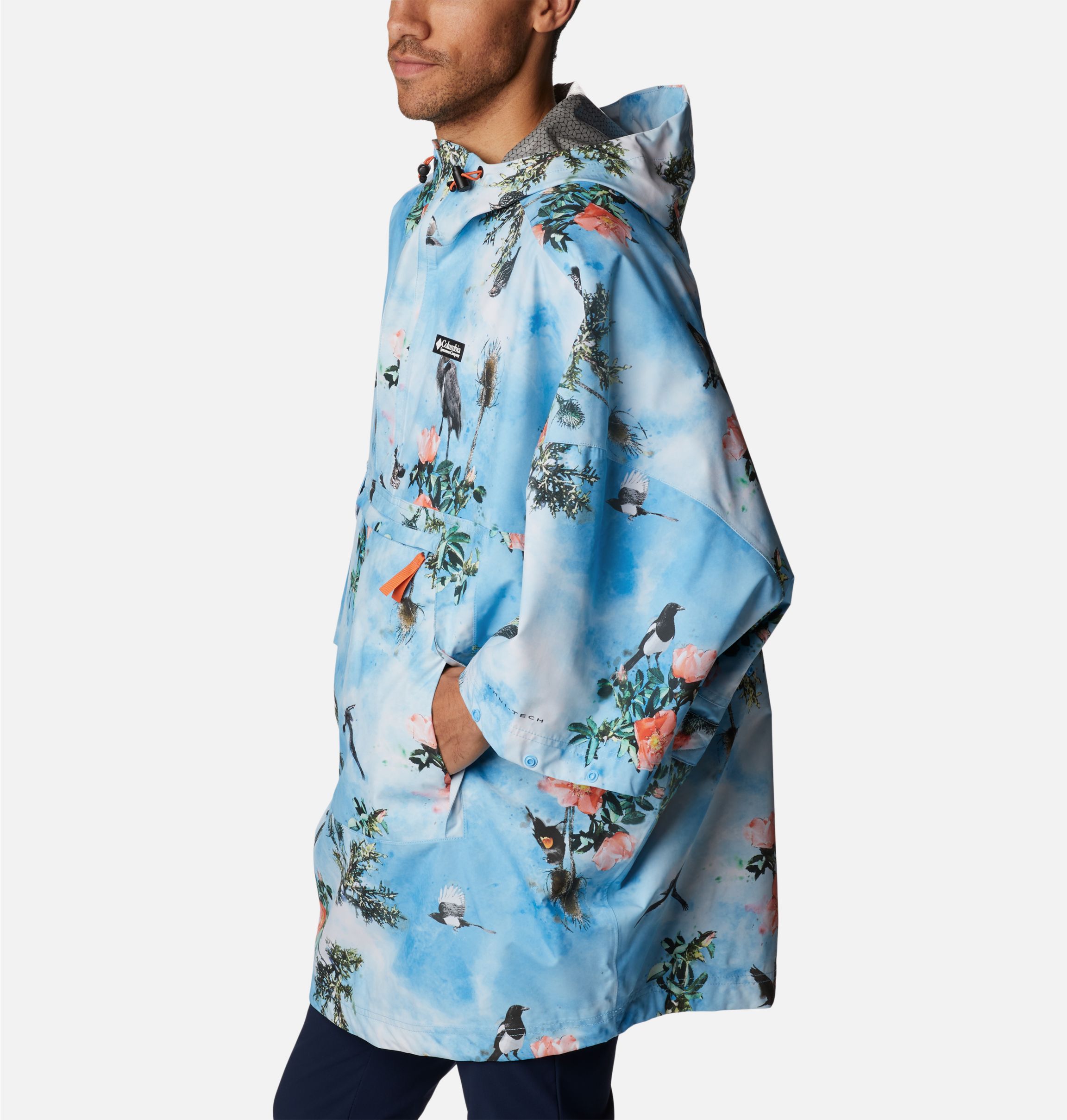 ne Quittez pas　Wool Emb Poncho Unisex Deschutes Valley™ Waterproof Poncho | Columbia Sportswear