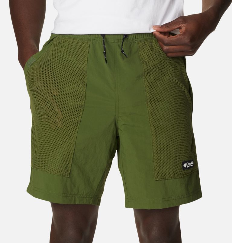Men's Deschutes Valley Reversible Shorts, Color: Pesto, Pesto, Frosted Purple, image 4