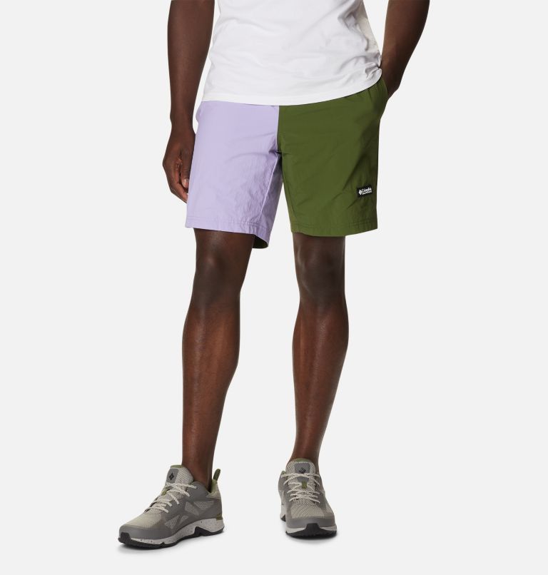 Thumbnail: Men's Deschutes Valley Reversible Shorts, Color: Pesto, Pesto, Frosted Purple, image 6