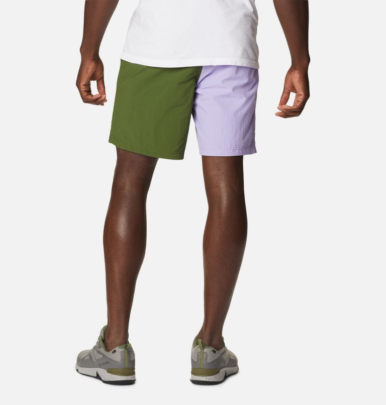 Thumbnail: Men's Deschutes Valley Reversible Shorts, Color: Pesto, Pesto, Frosted Purple, image 7