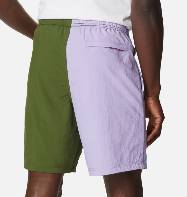 Thumbnail: Men's Deschutes Valley Reversible Shorts, Color: Pesto, Pesto, Frosted Purple, image 10