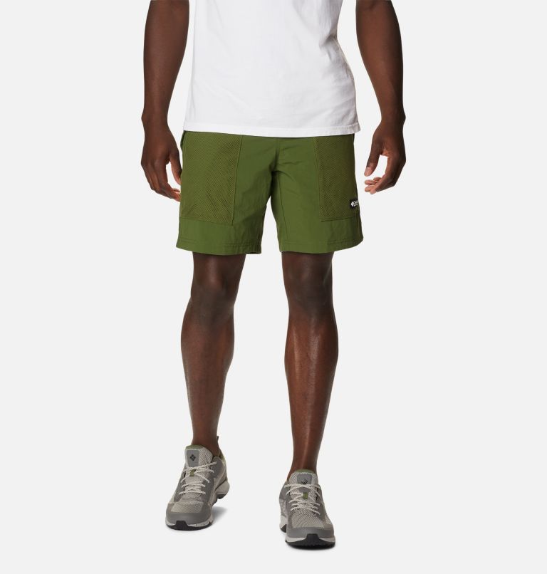 Men's Deschutes Valley Reversible Shorts, Color: Pesto, Pesto, Frosted Purple, image 1
