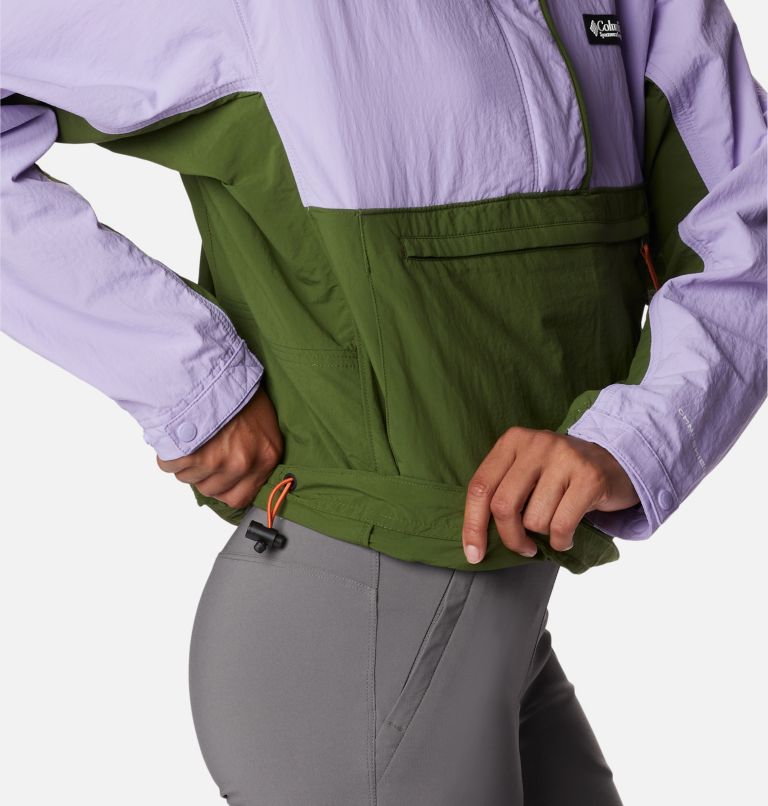 Deschutes Valley Wind Shell | 337 | S, Color: Pesto, Frosted Purple, image 5