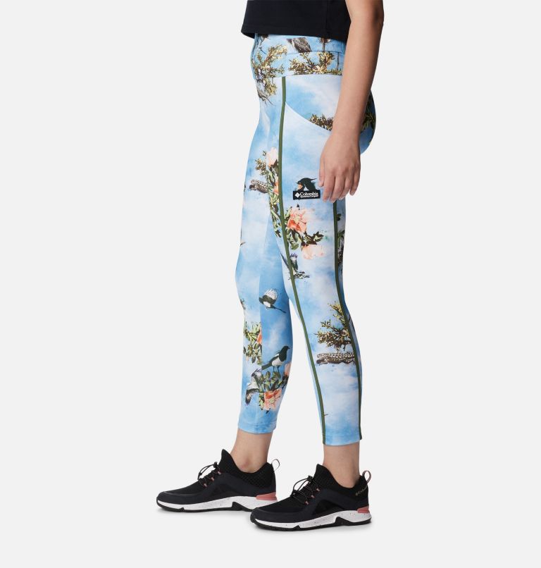 Women's Deschutes Valley Utility Leggings, Color: Vista Blue Deschutes Days Print, image 3