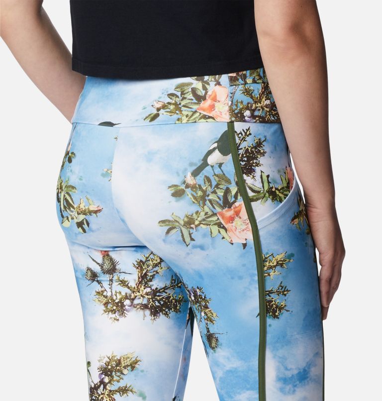 Women's Deschutes Valley Utility Leggings, Color: Vista Blue Deschutes Days Print, image 5