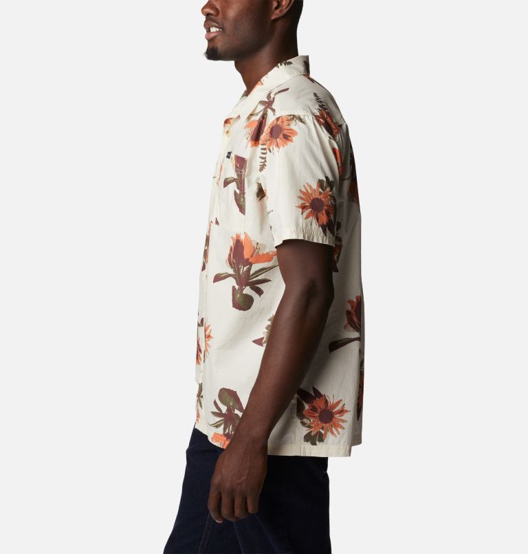 Men's Pine Canyon Short Sleeve Shirt, Color: Chalk Staycation, image 3