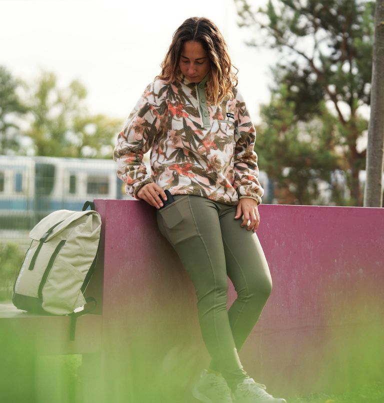 Women's Windgates High-Rise Leggings, Color: Stone Green, image 7