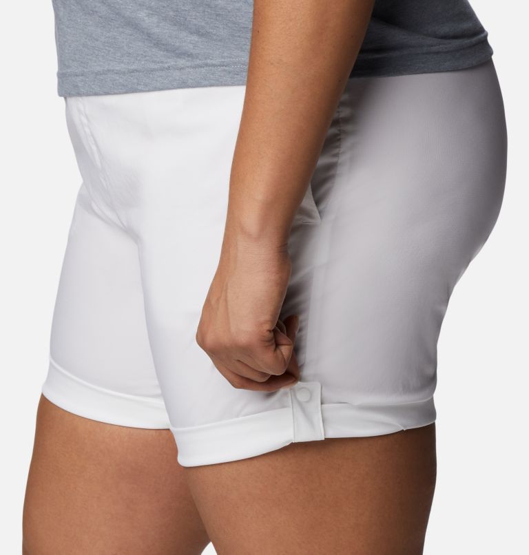 Thumbnail: Women's Silver Ridge Utility Shorts - Plus Size, Color: White, image 6